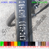 METRIC CENTURY Cycling Down Tube Seat Fork Frame Decal Cycling Bicycle Cyclist Bike